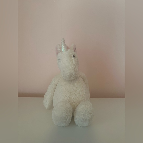 Jellycat bashful unicorn retired medium 12" size plush white - Picture 1 of 4